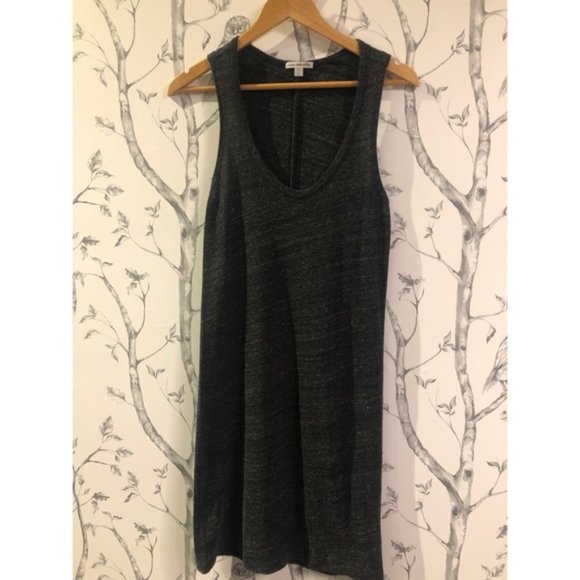 JAMES PERSE Tank Dress in Heathered Charcoal M - Picture 2 of 4